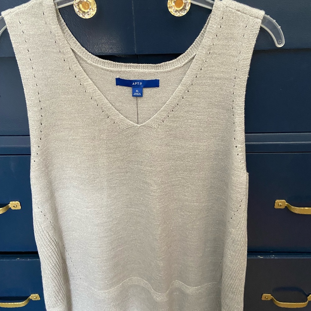 Shimmering silver vest